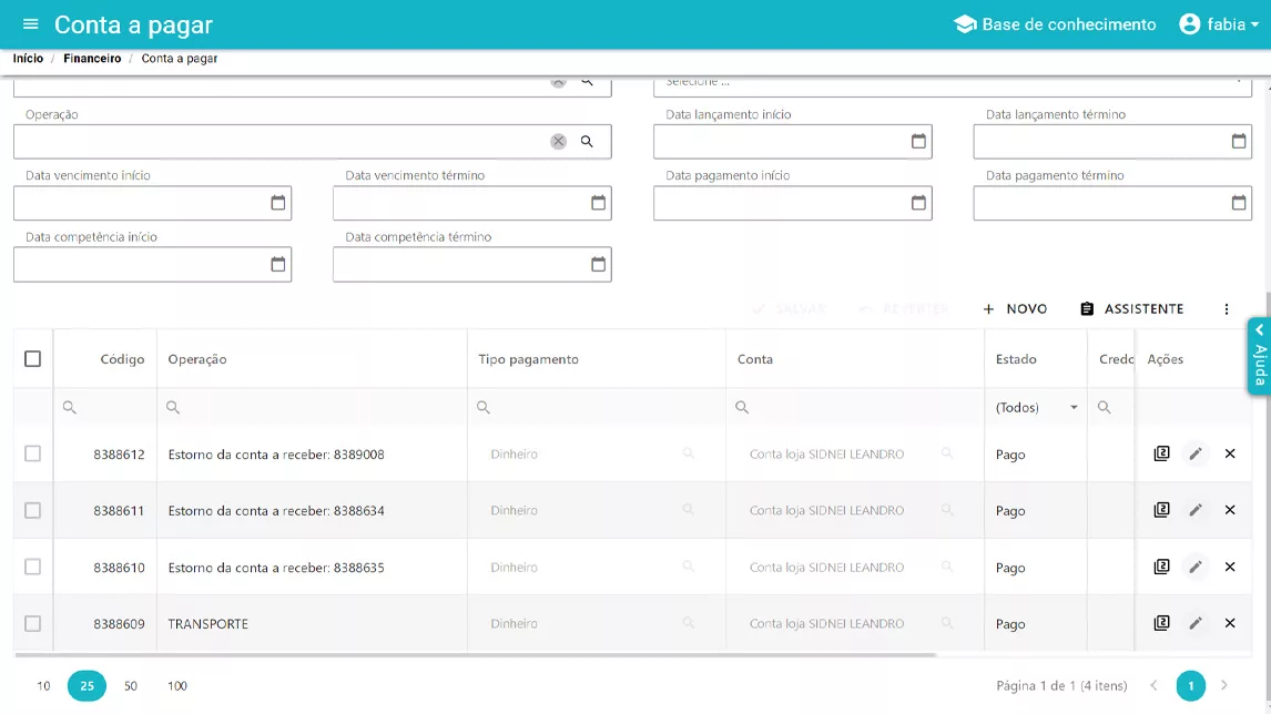 Controle Financeiro para Varejo