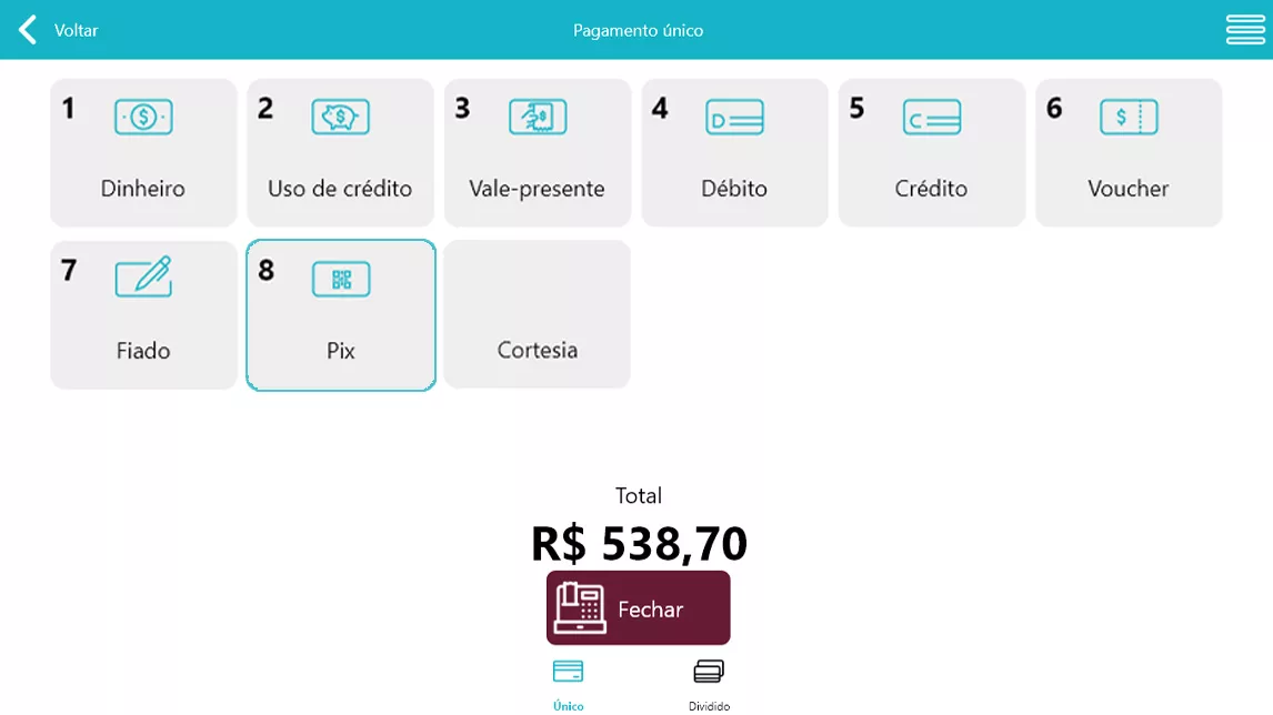 Sistema PDV para loja com Pix integrado