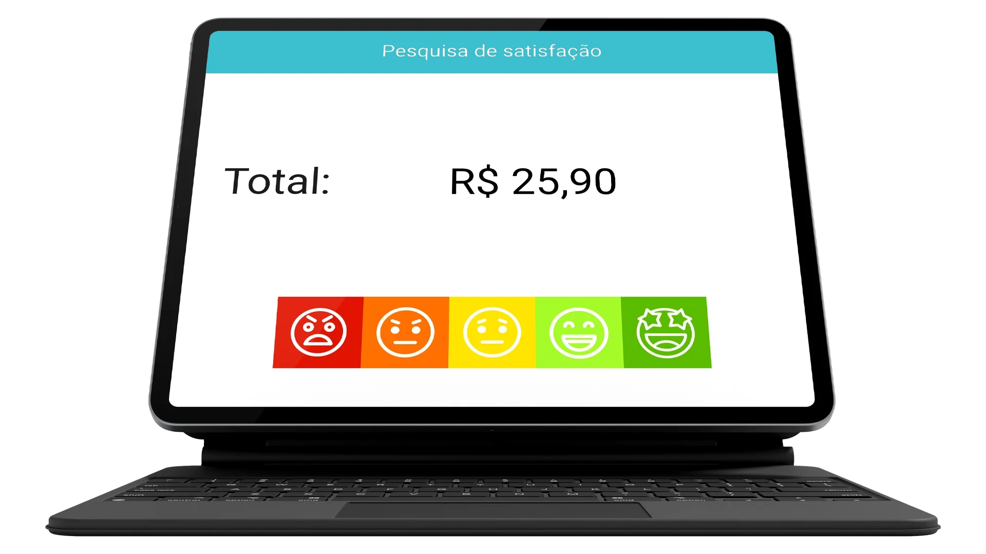 PDV do NoxMob Varejo com a pesquisa de satisfação exibida ao cliente